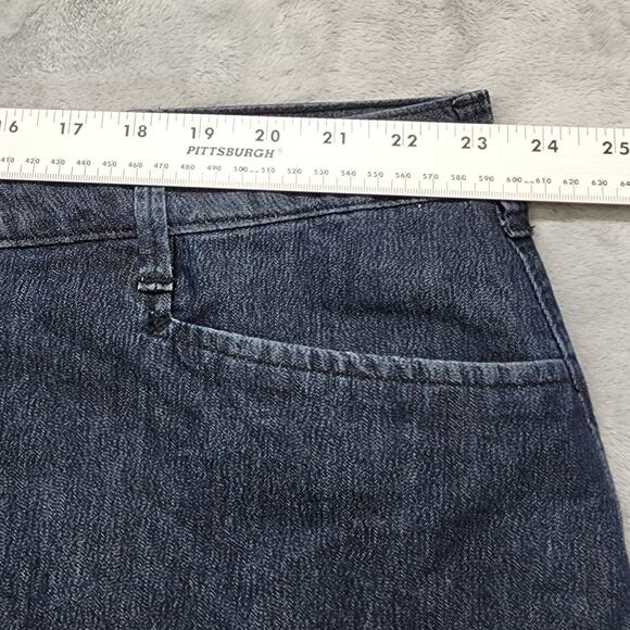 Lee Riders Skort Womens 26W Blue Stretch Denim Mini Built-in Shorts Casual - Picture 7 of 9